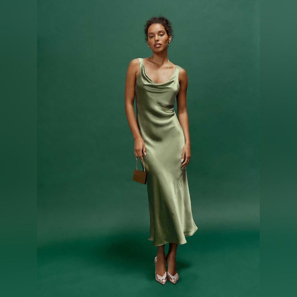 Reformation Bryn Silk Dress